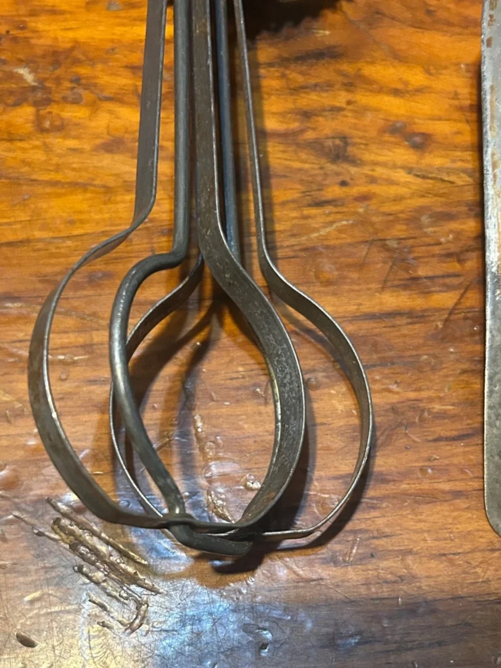 Antique kitchen  tool lot egg beater and flipper spatula